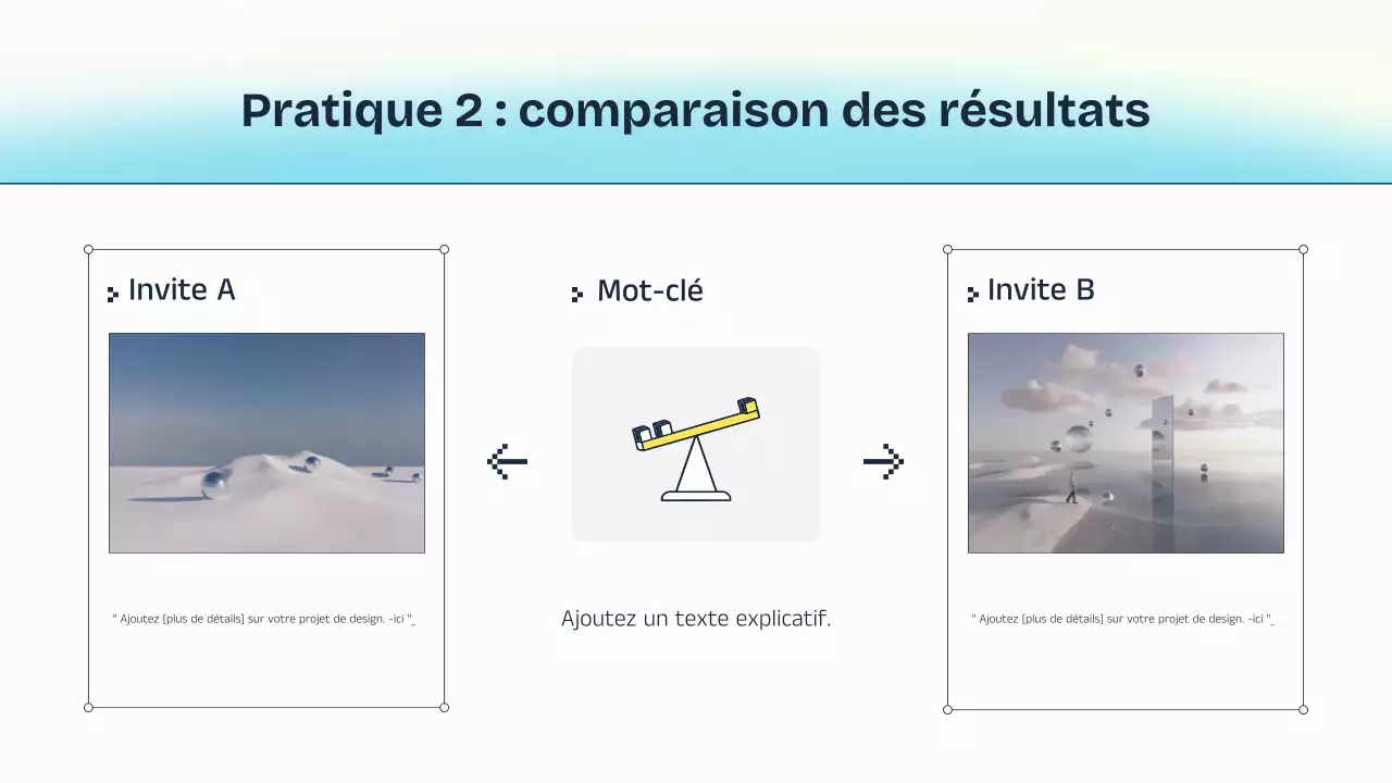 Présentation de cours sur l'IA bleue et jaune