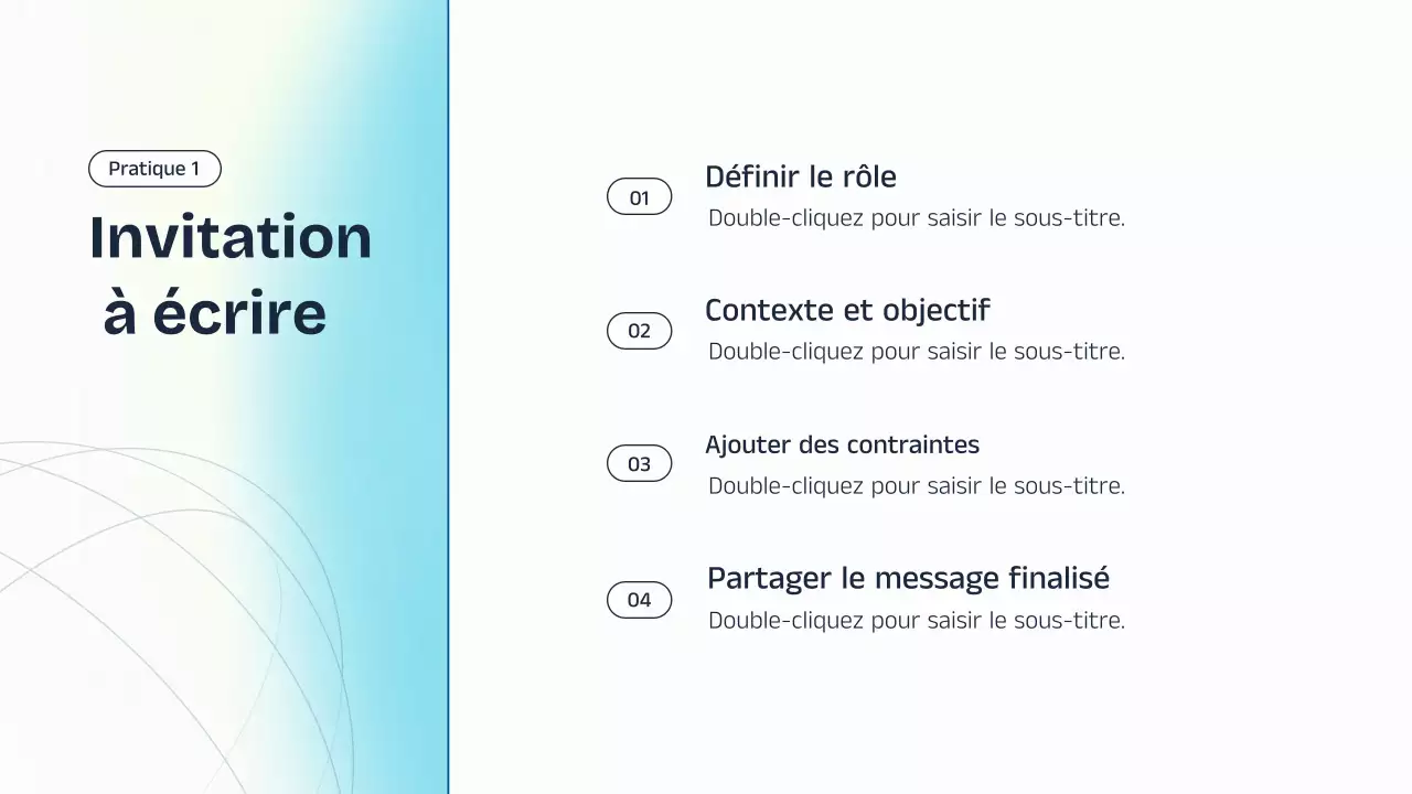 Présentation de cours sur l'IA bleue et jaune