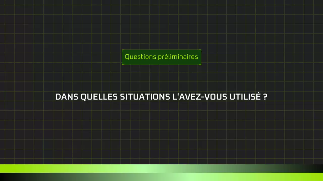 Présentation du cours d'IA moderne en noir et vert