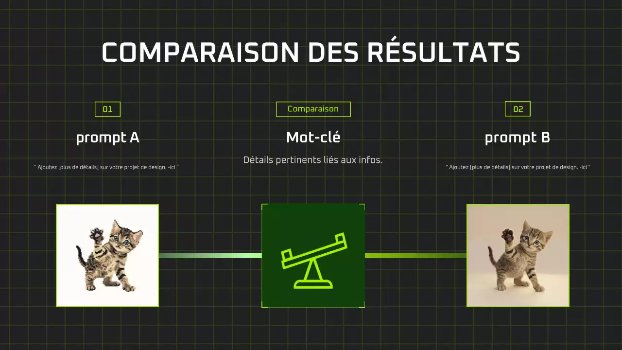 Présentation du cours d'IA moderne en noir et vert