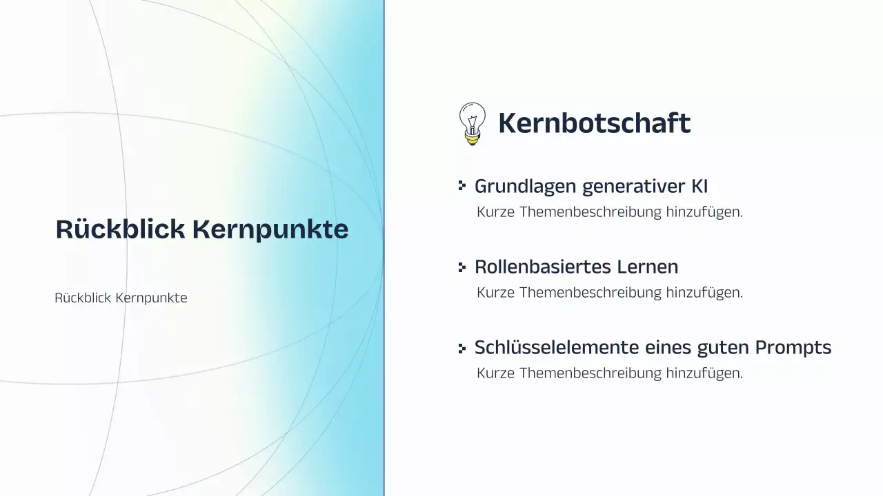 Vorlesungspräsentation zu Blau und Gelb (KI)