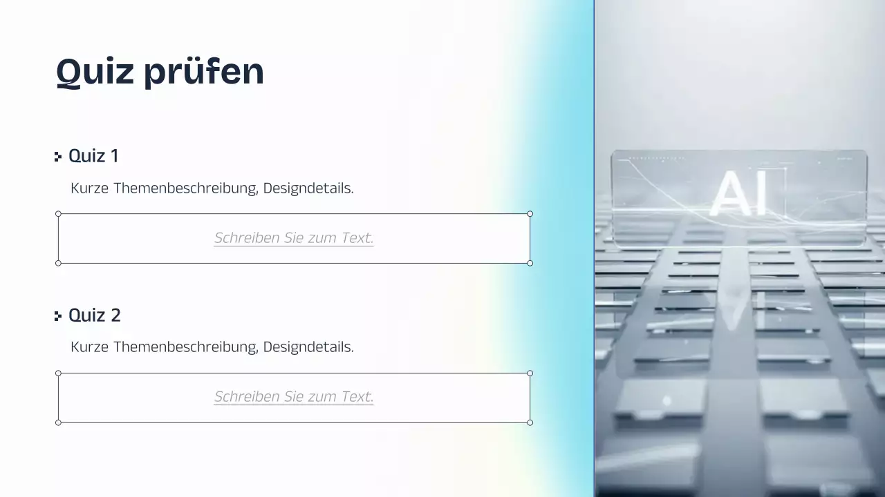 Vorlesungspräsentation zu Blau und Gelb (KI)