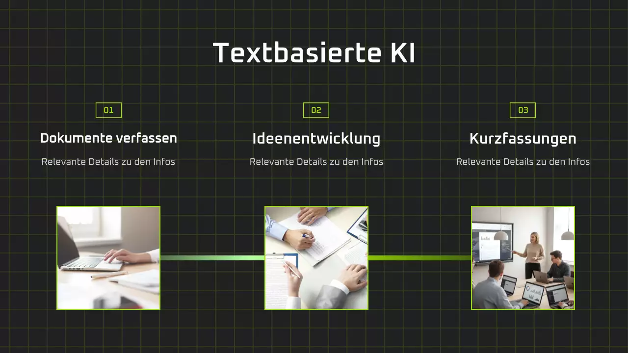 Präsentation des modernen KI-Kurses „Schwarz und Grün“