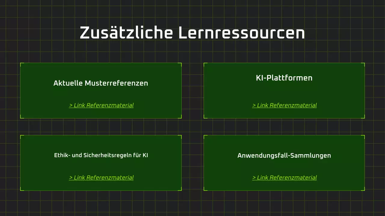 Präsentation des modernen KI-Kurses „Schwarz und Grün“