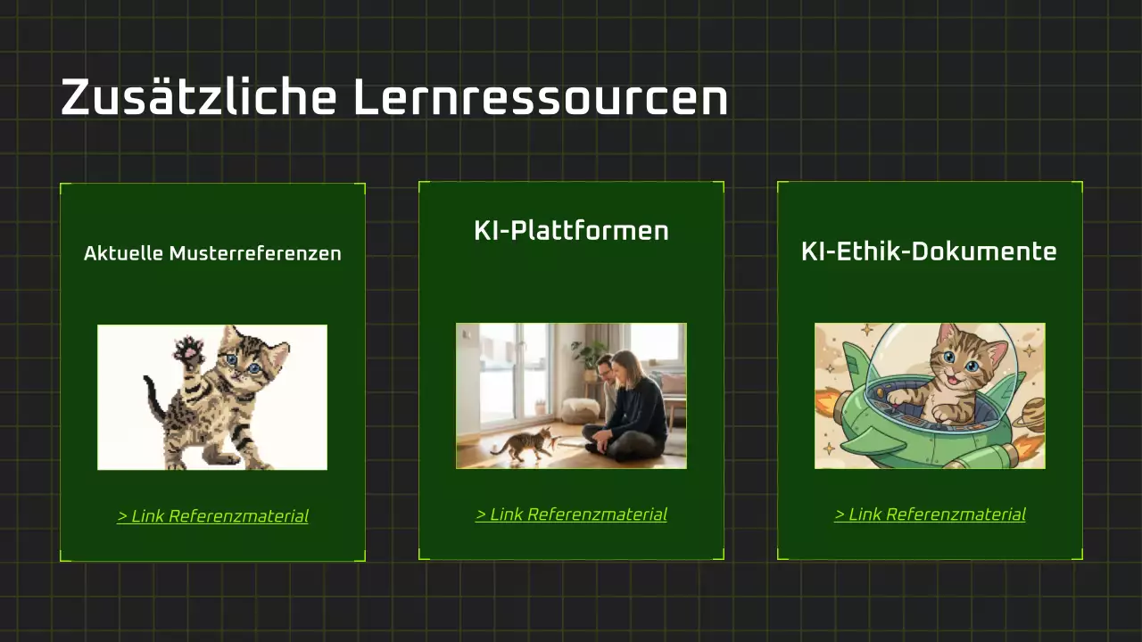 Präsentation des modernen KI-Kurses „Schwarz und Grün“