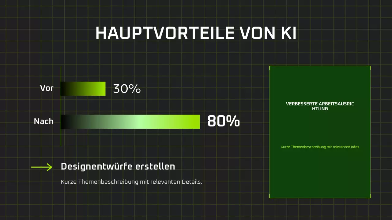 Präsentation des modernen KI-Kurses „Schwarz und Grün“