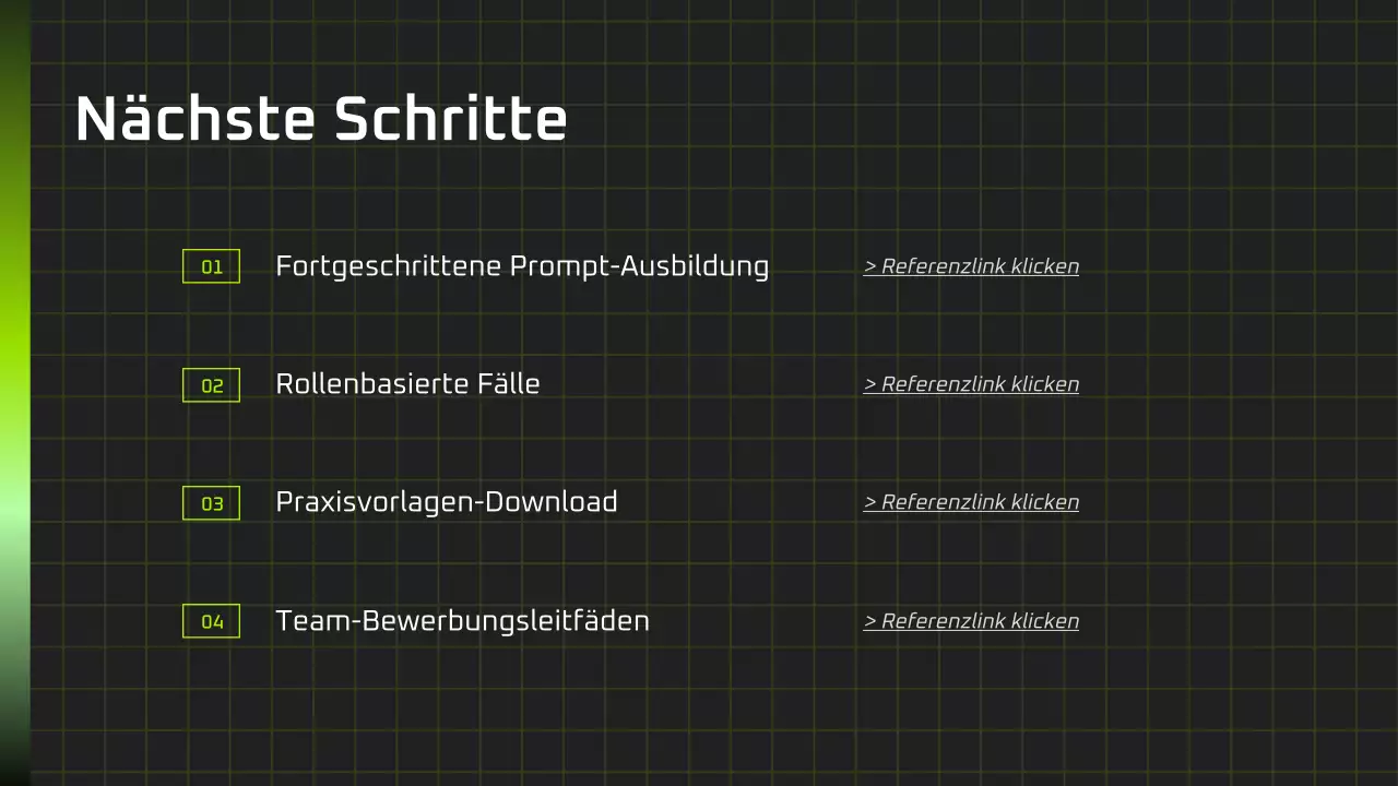 Präsentation des modernen KI-Kurses „Schwarz und Grün“