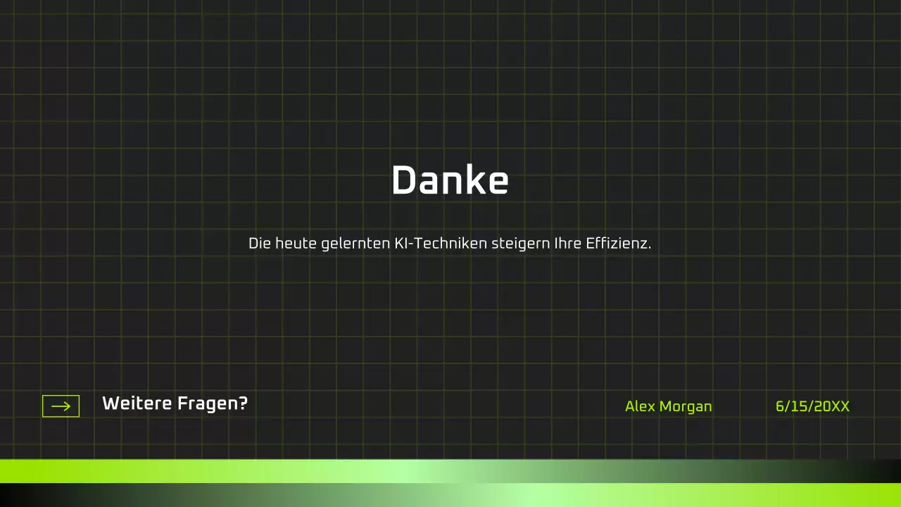 Präsentation des modernen KI-Kurses „Schwarz und Grün“