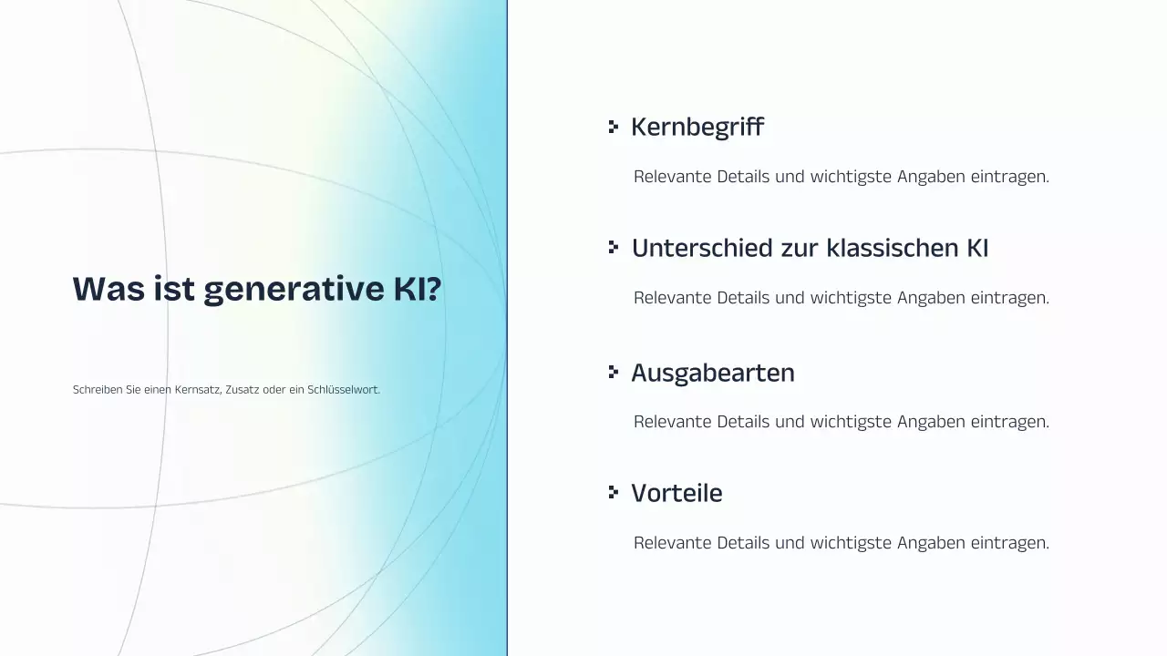 Vorlesungspräsentation zu Blau und Gelb (KI)