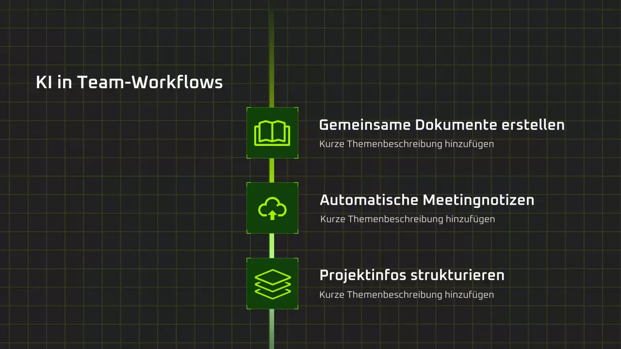 Präsentation des modernen KI-Kurses „Schwarz und Grün“