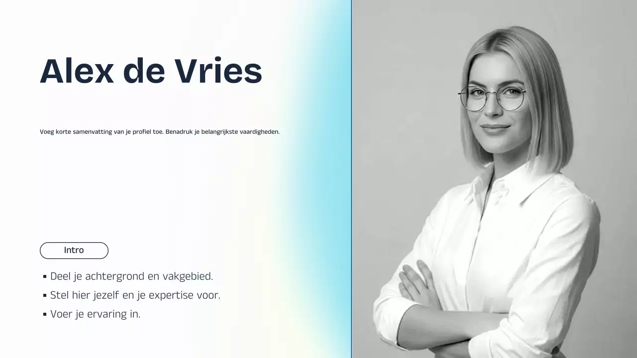 Blauw en geel AI-lezingpresentatie