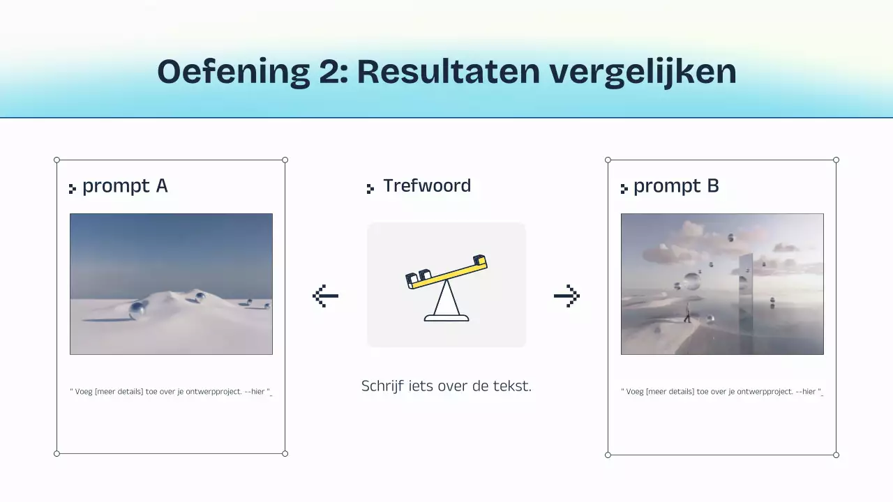 Blauw en geel AI-lezingpresentatie