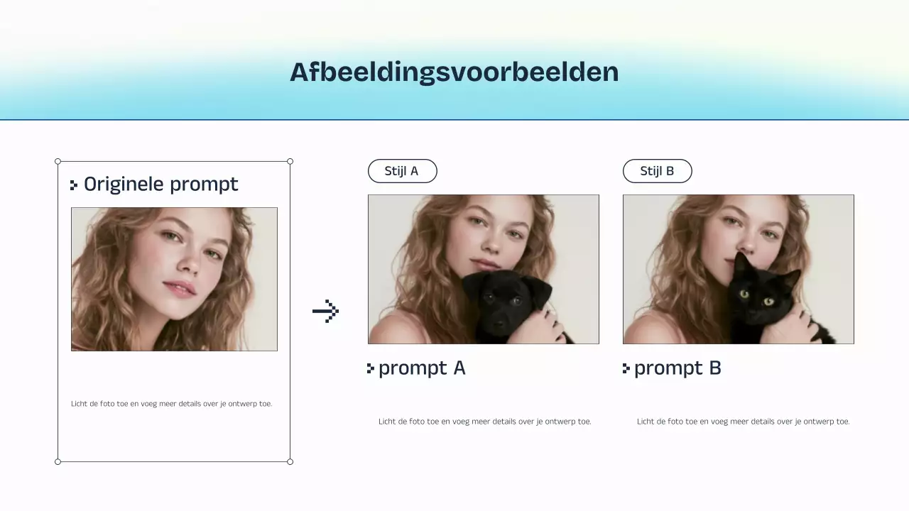 Blauw en geel AI-lezingpresentatie