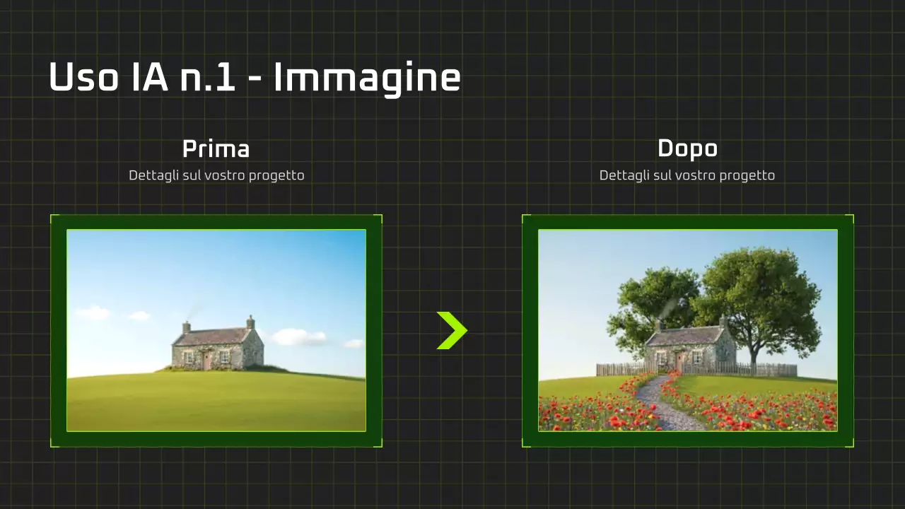 Presentazione del corso di intelligenza artificiale moderna in bianco e nero