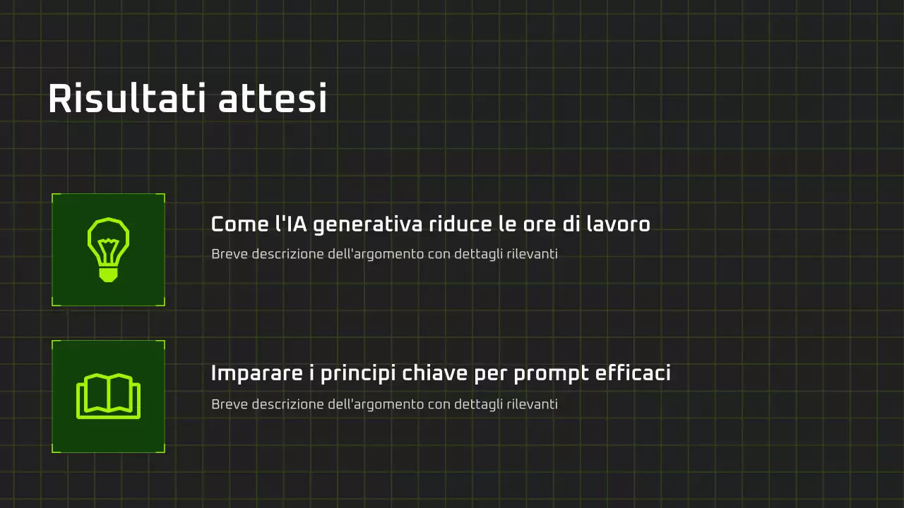 Presentazione del corso di intelligenza artificiale moderna in bianco e nero