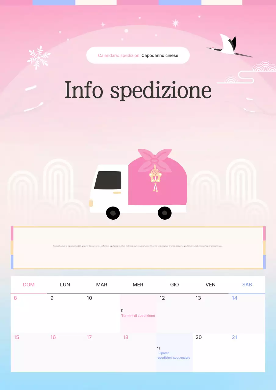 Promozione evento semplice rosa
