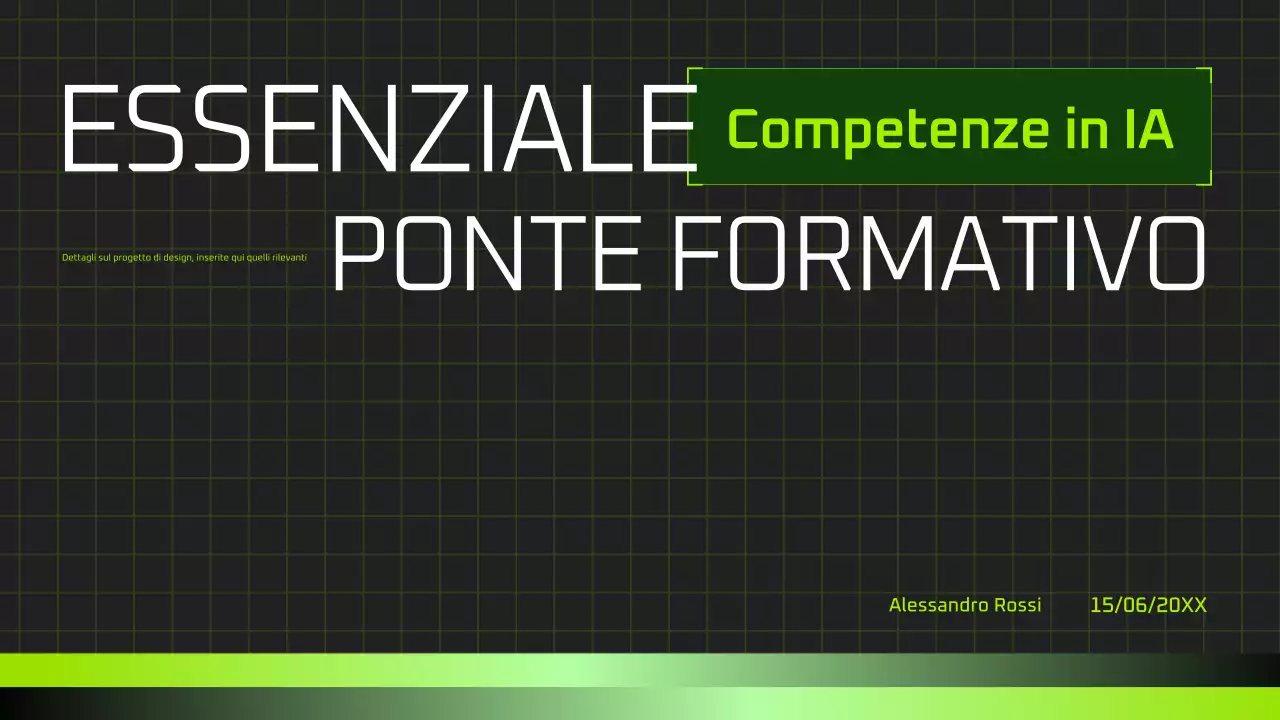 Presentazione del corso di intelligenza artificiale moderna in bianco e nero