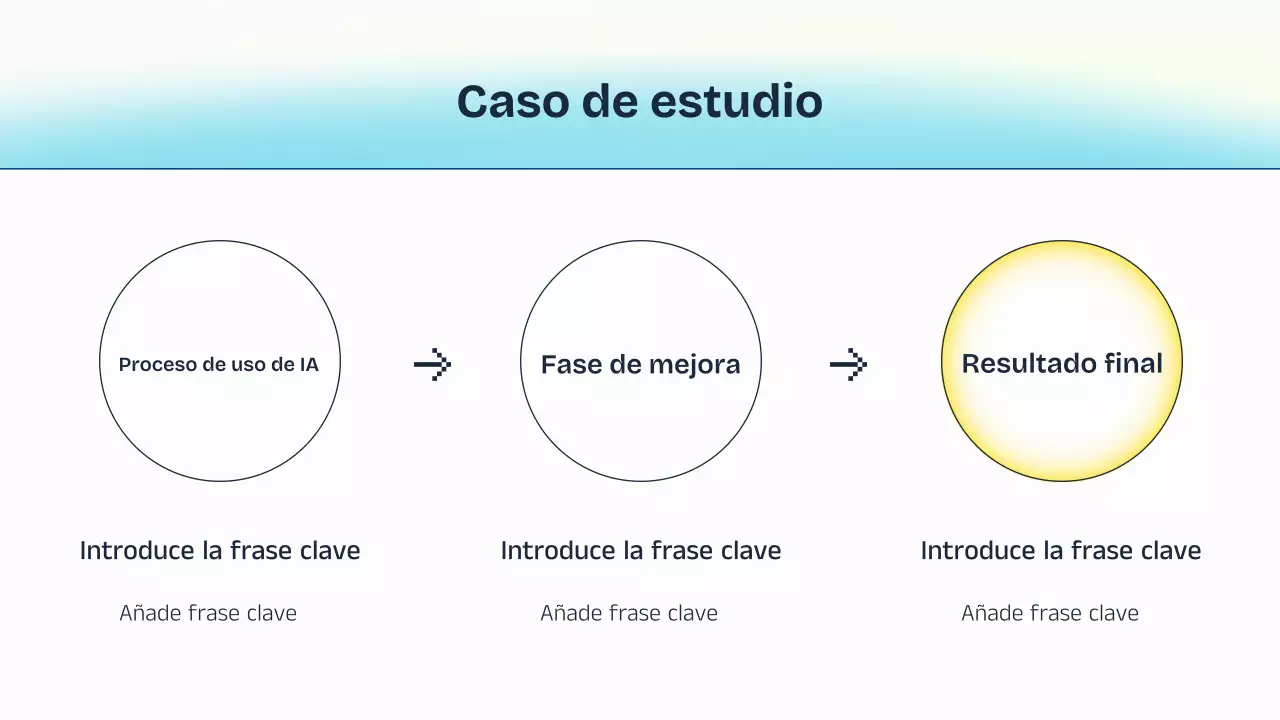 Presentación de la conferencia sobre IA azul y amarilla