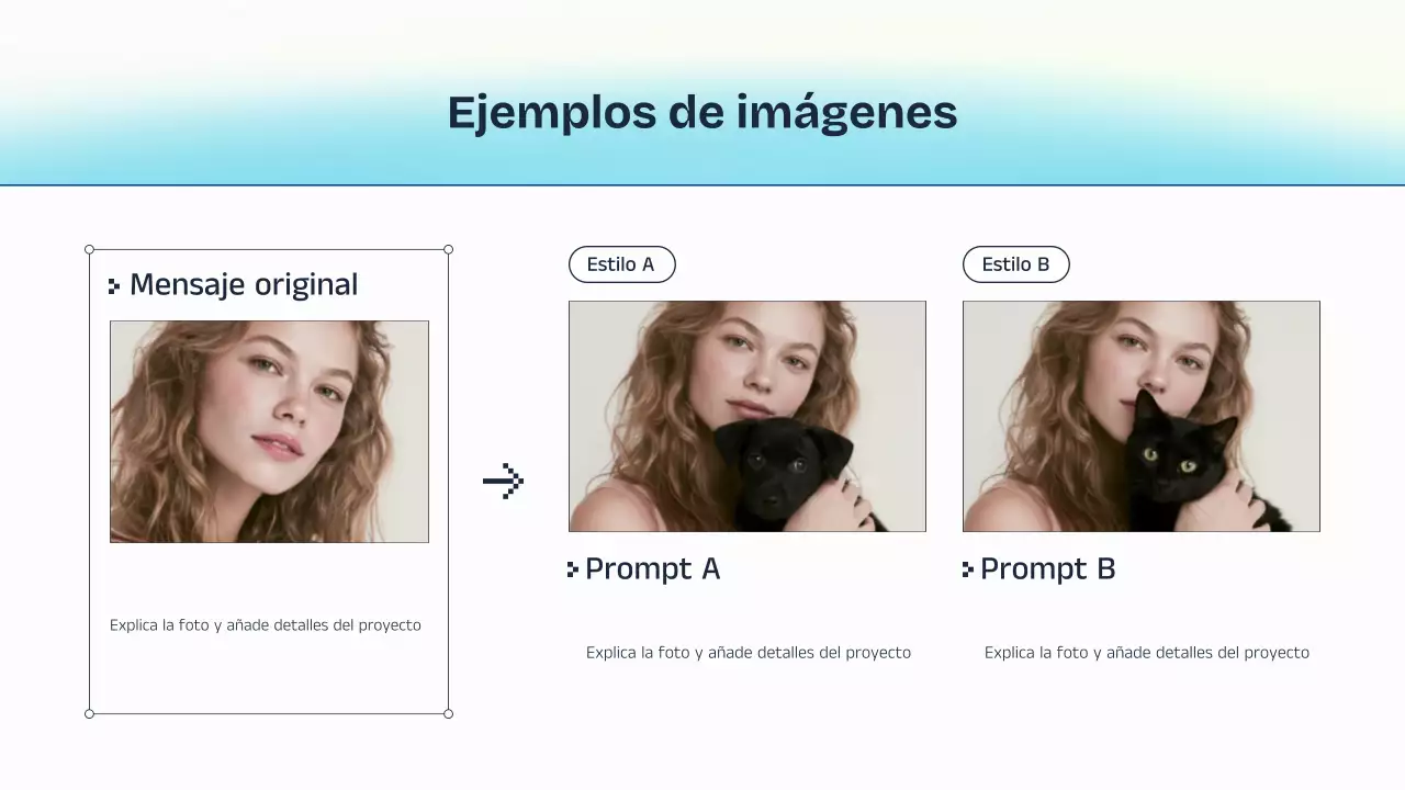 Presentación de la conferencia sobre IA azul y amarilla