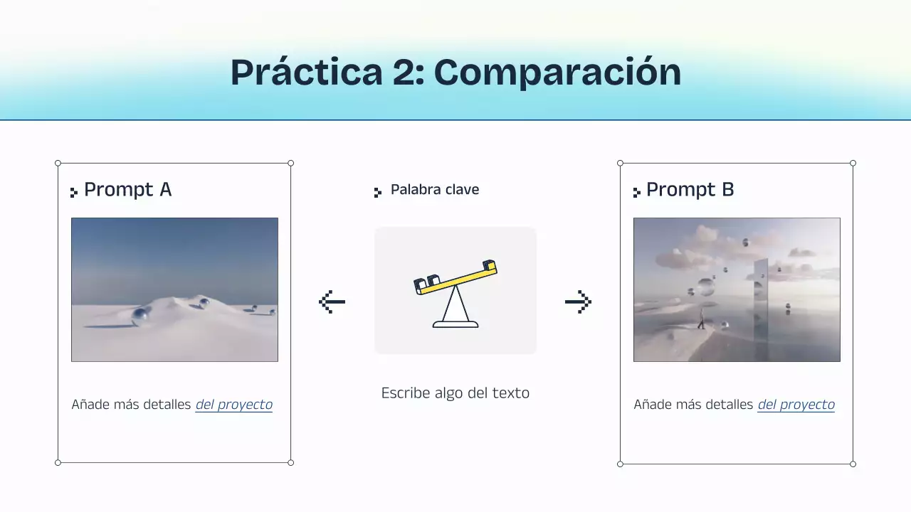 Presentación de la conferencia sobre IA azul y amarilla