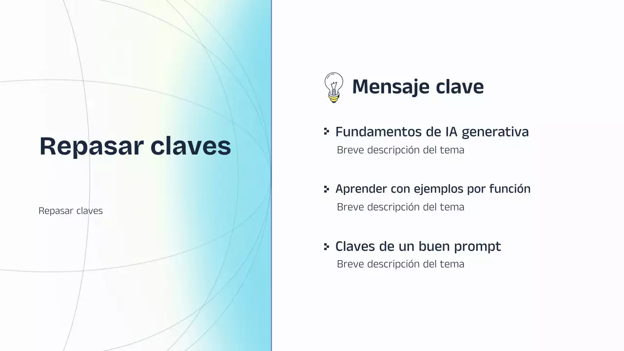 Presentación de la conferencia sobre IA azul y amarilla