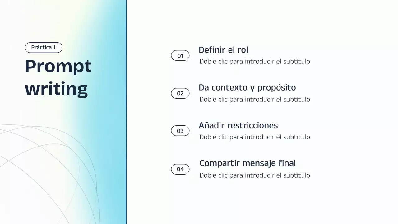 Presentación de la conferencia sobre IA azul y amarilla