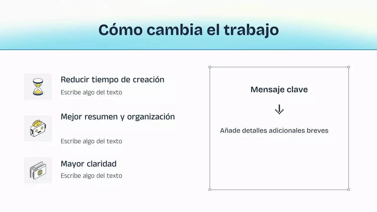 Presentación de la conferencia sobre IA azul y amarilla