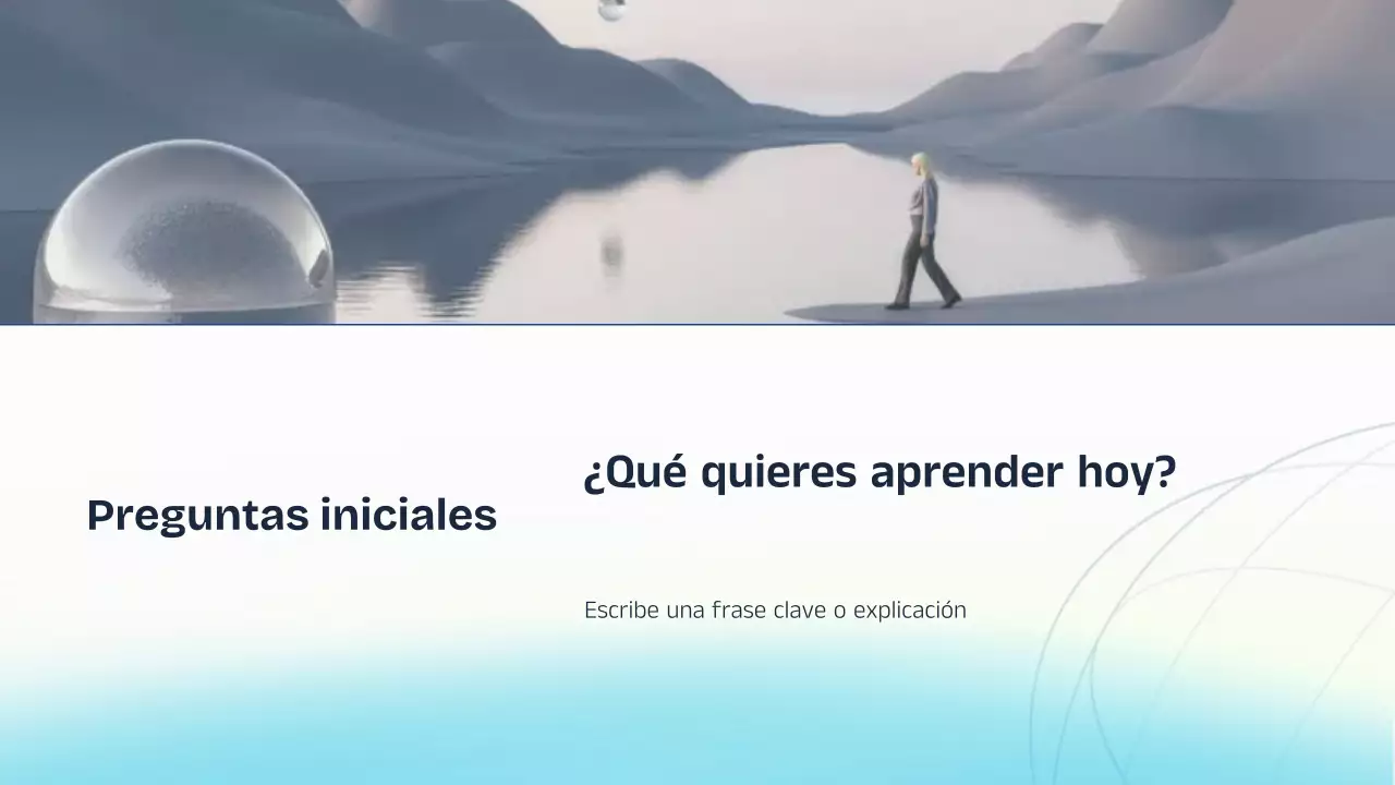 Presentación de la conferencia sobre IA azul y amarilla