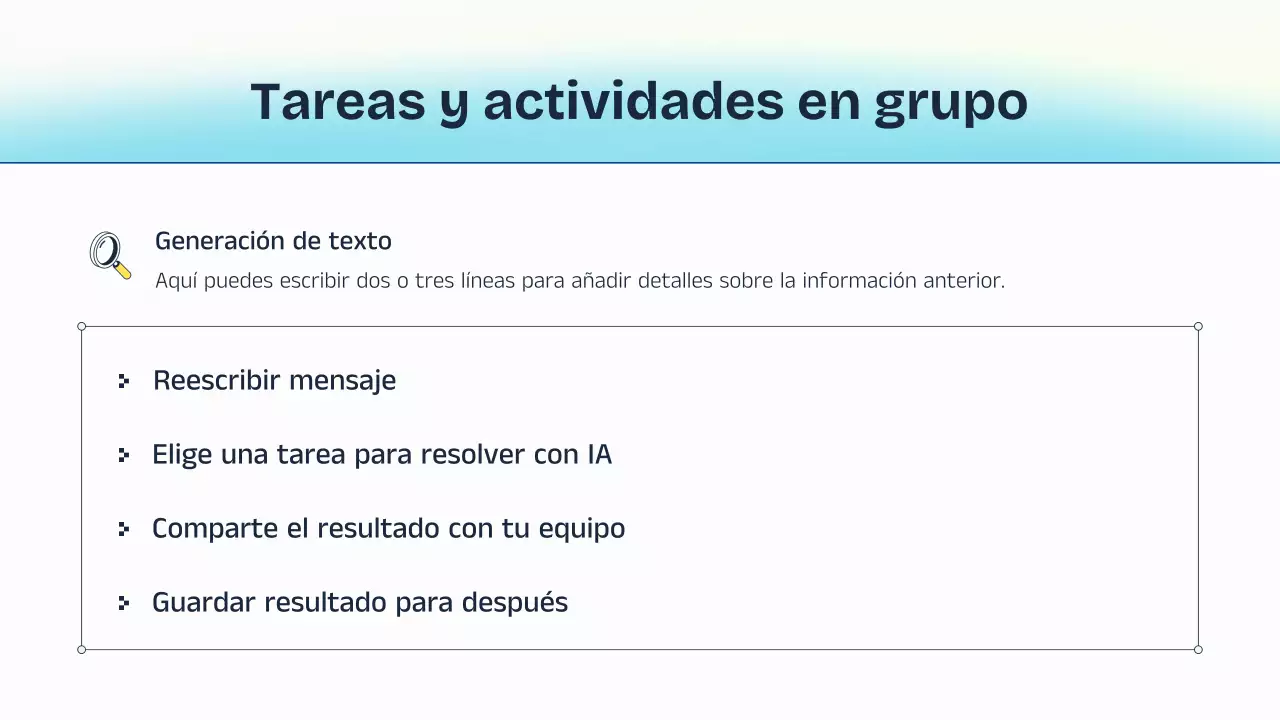 Presentación de la conferencia sobre IA azul y amarilla