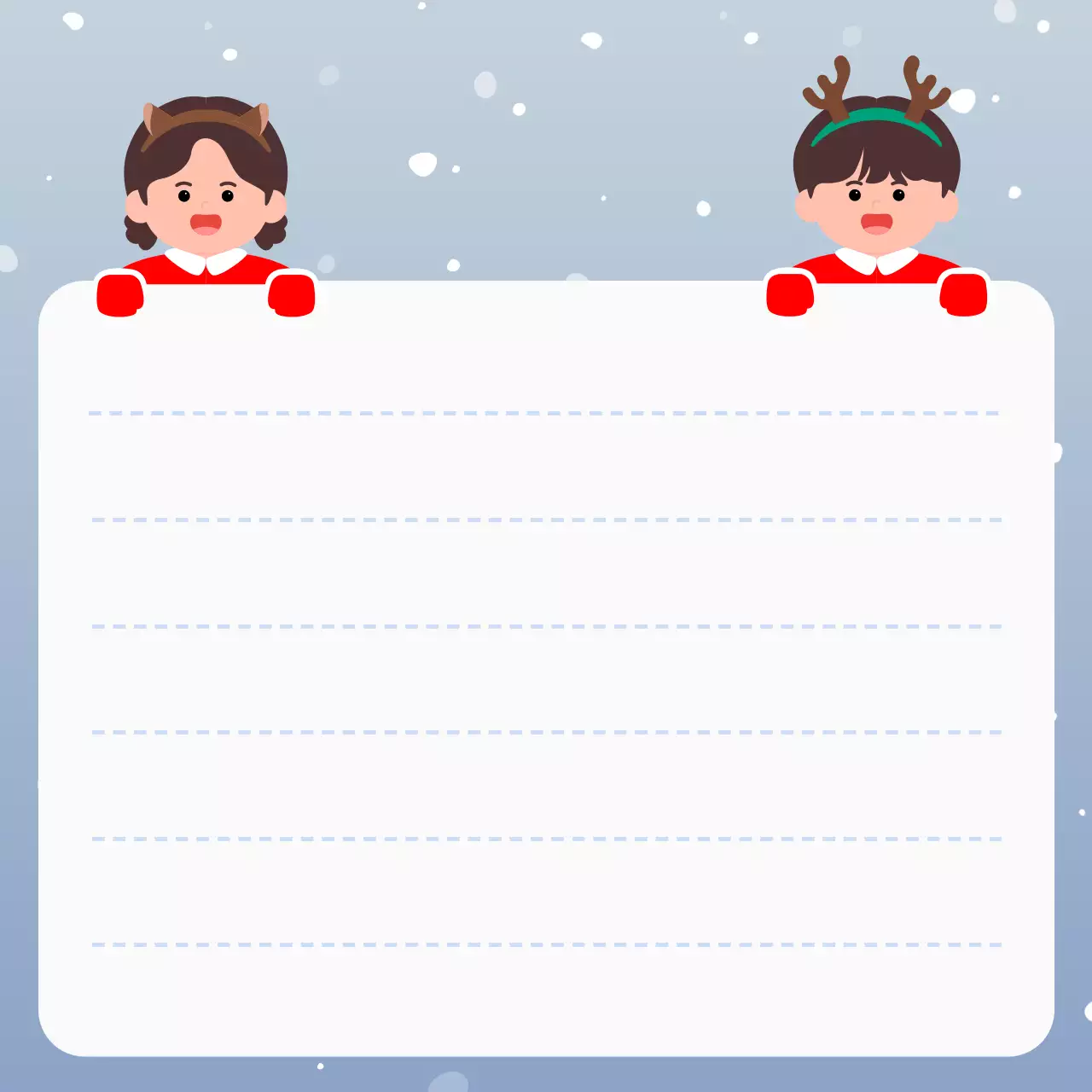 빨강 아기자기한 크리스마스 노트