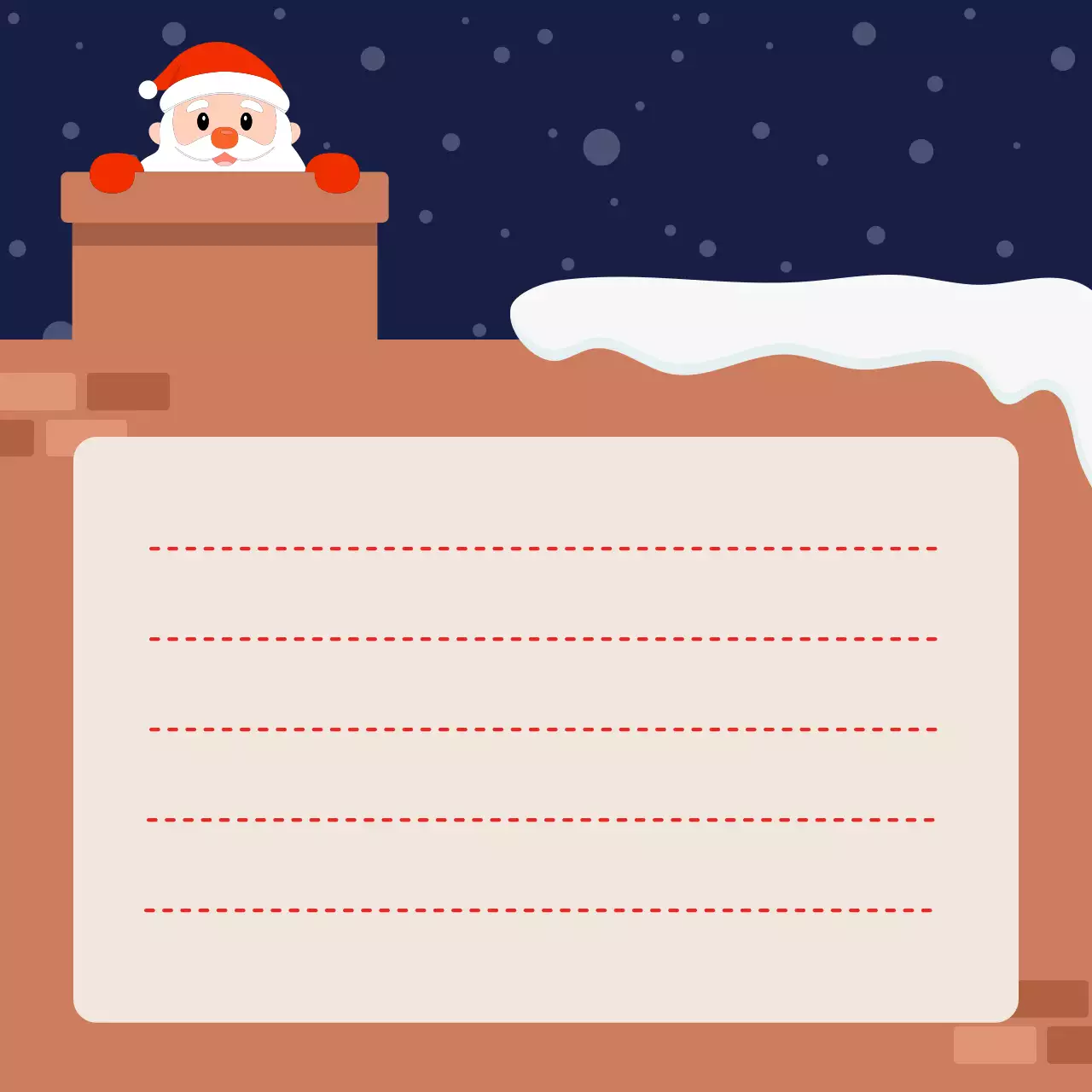 네이비 아기자기한 크리스마스 노트