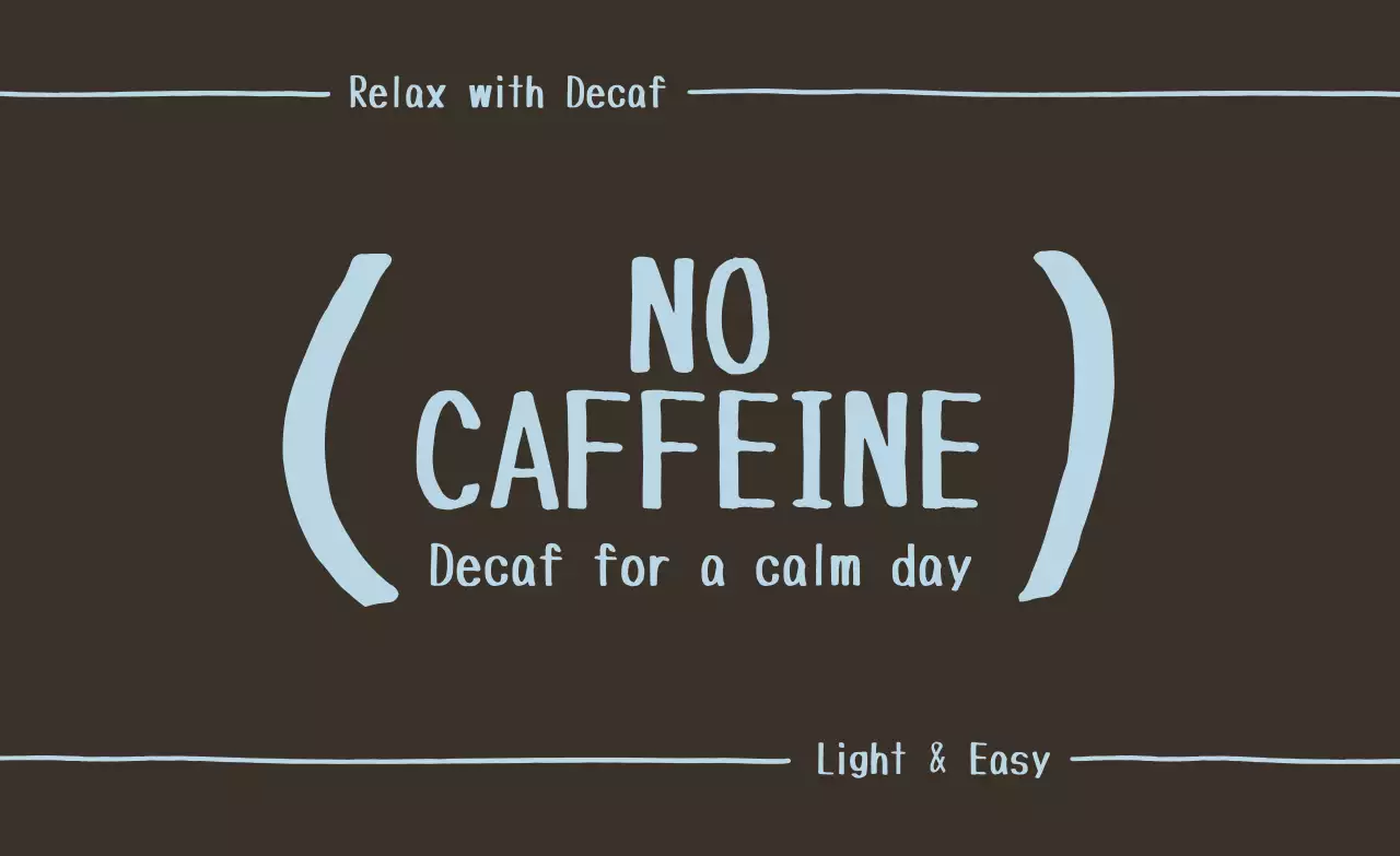 갈색 심플 음료 광고