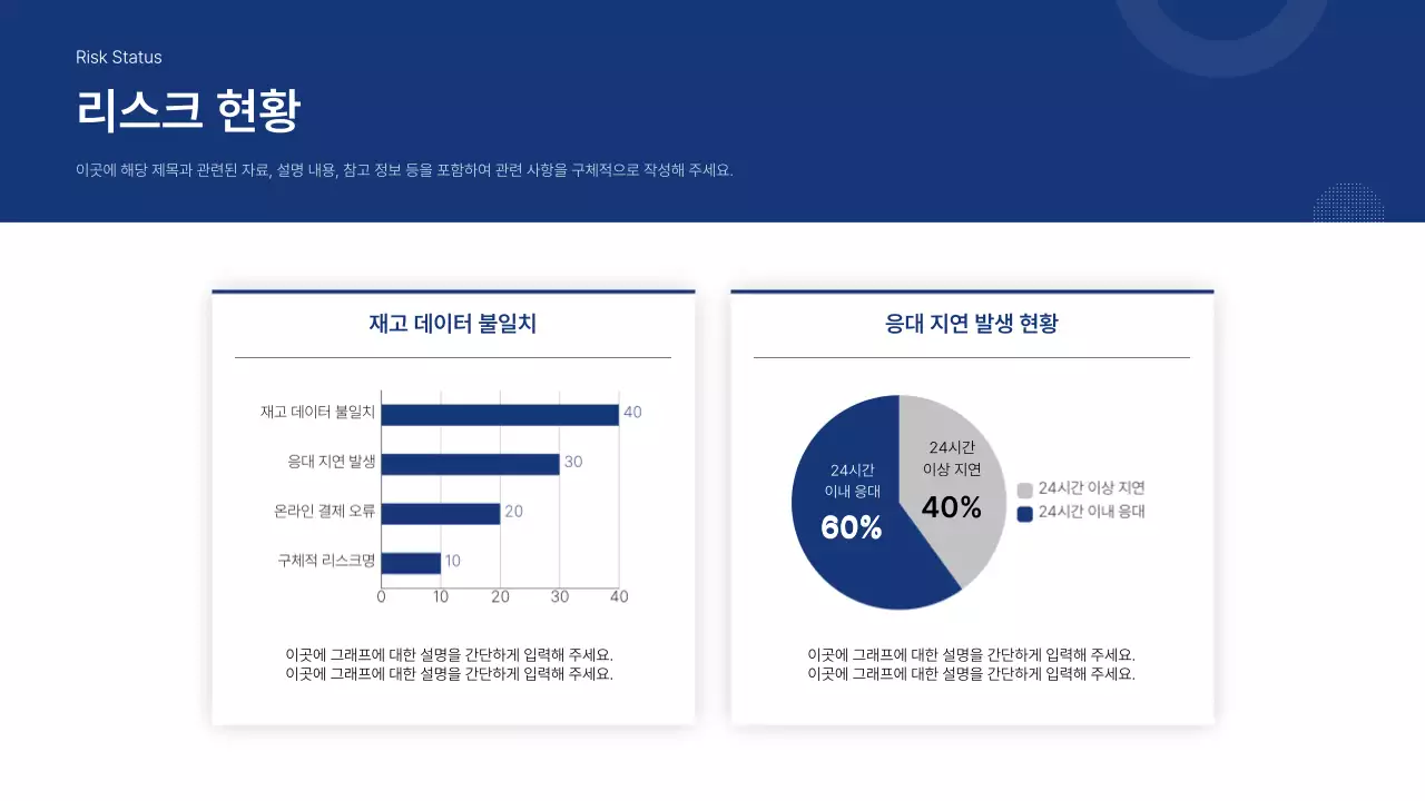 파랑 모던 비즈니스 보고서