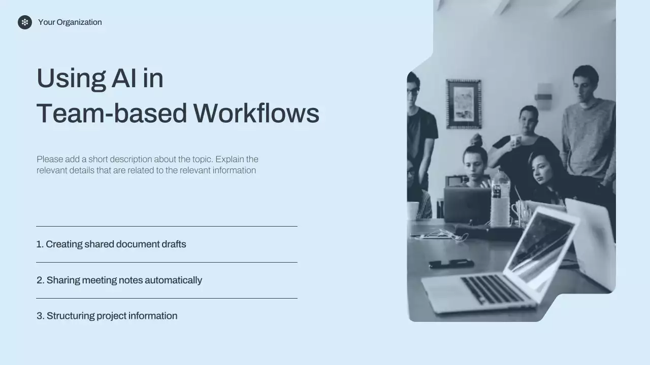 블루 미니멀리스트 AI 강의 발표
