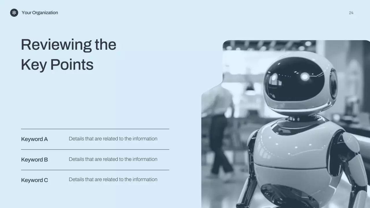 블루 미니멀리스트 AI 강의 발표