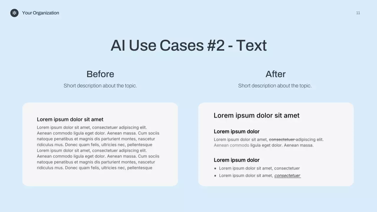 블루 미니멀리스트 AI 강의 발표