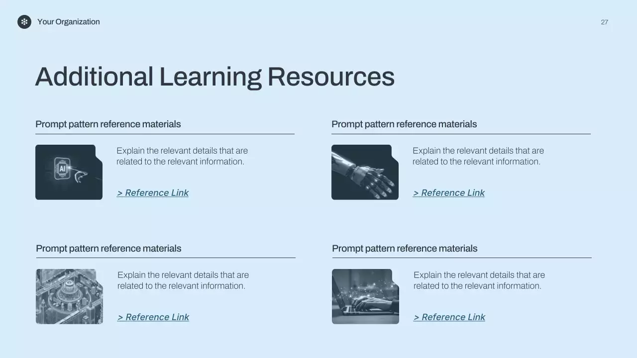 블루 미니멀리스트 AI 강의 발표