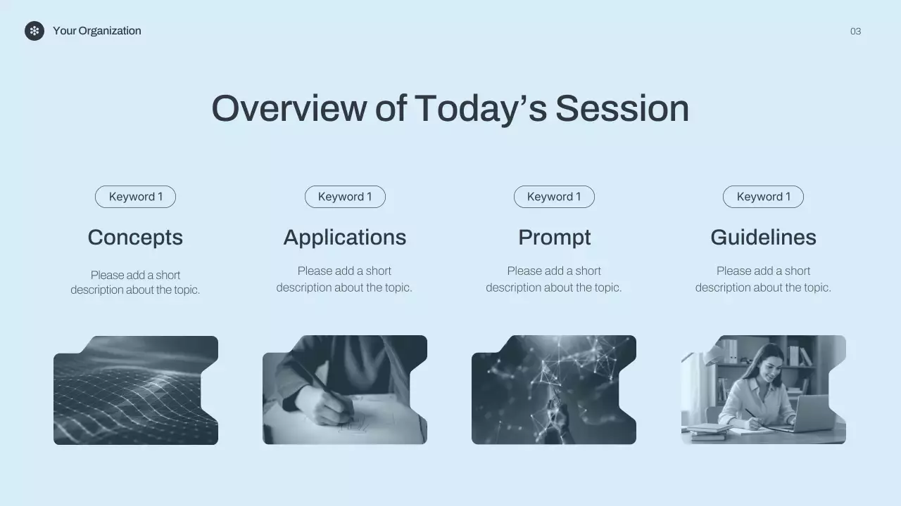 블루 미니멀리스트 AI 강의 발표