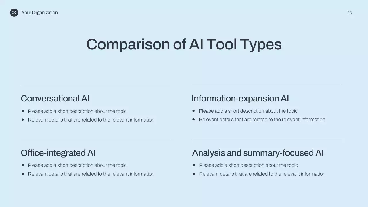 블루 미니멀리스트 AI 강의 발표