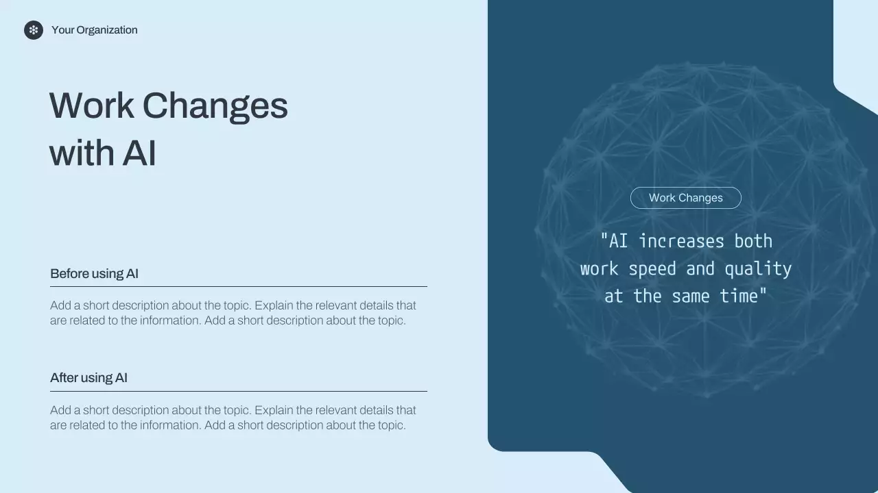 블루 미니멀리스트 AI 강의 발표