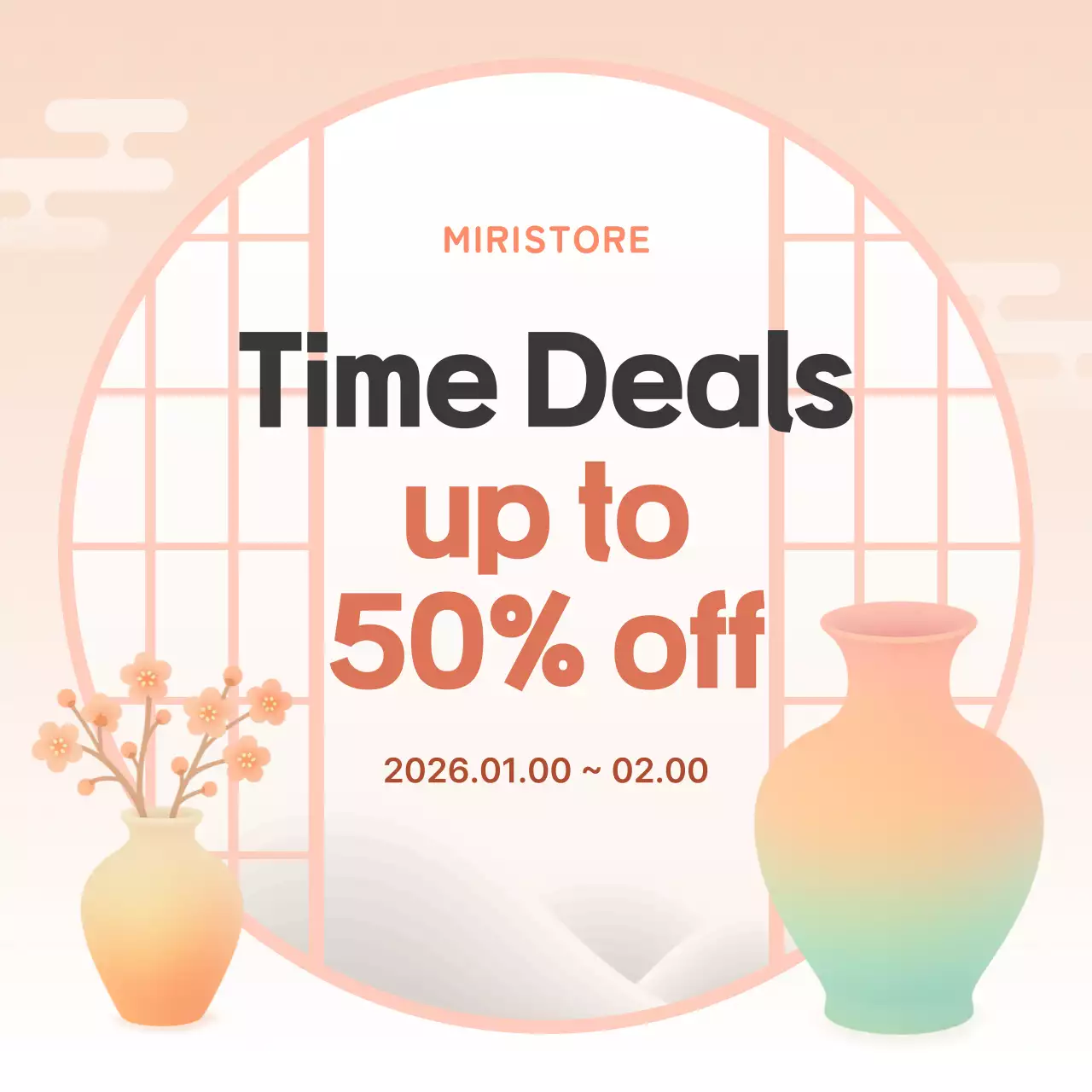 Orange Traditional New Year Promotion