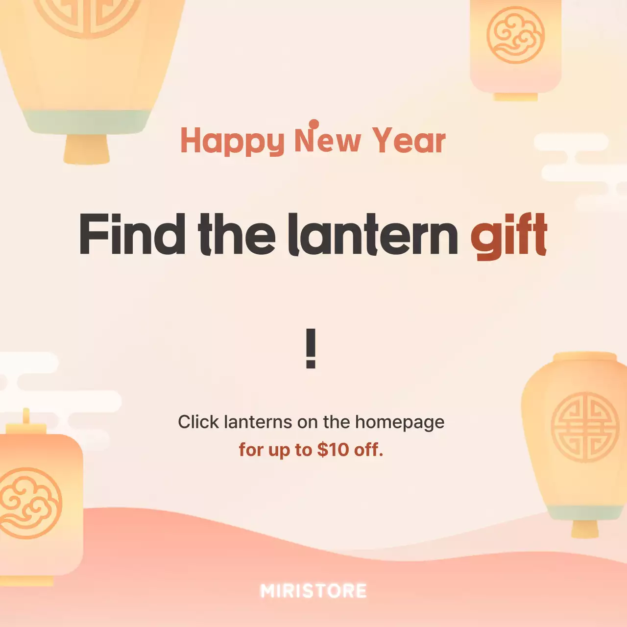 Orange Traditional New Year Promotion