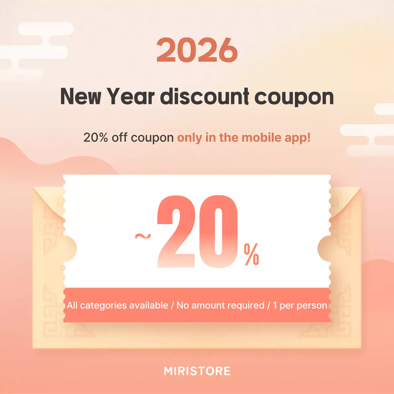 Orange Traditional New Year Promotion