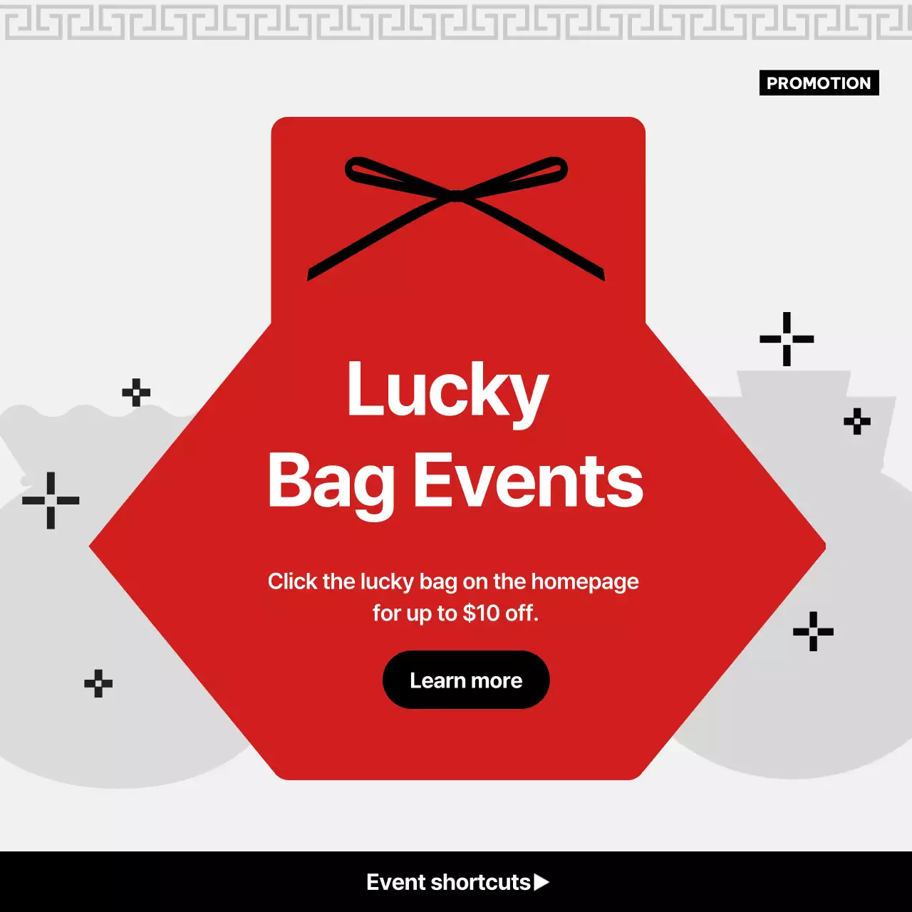 Promoção de Ano Novo Simples Vermelha