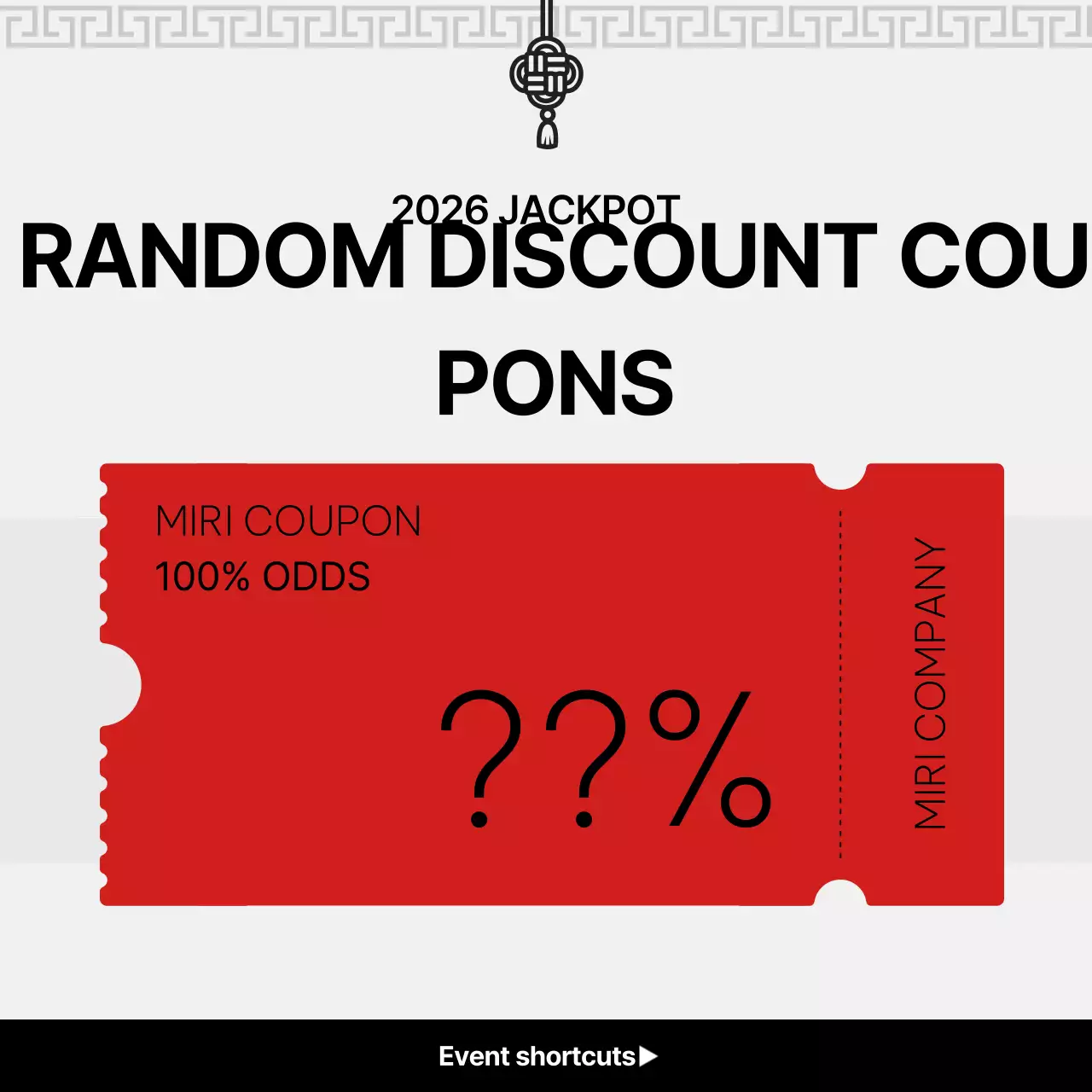 Promoção de Ano Novo Simples Vermelha