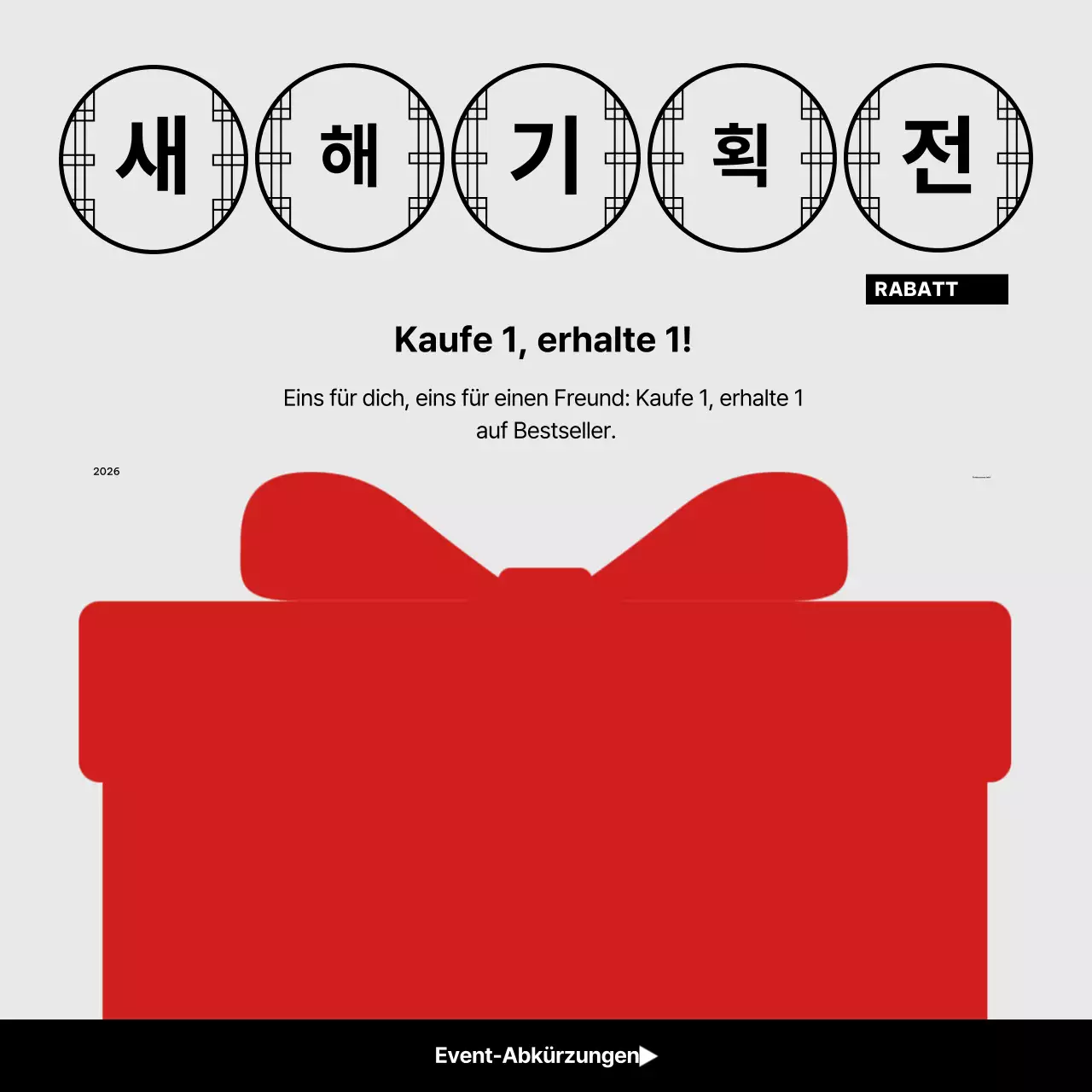 Red Simple Neujahrsaktion