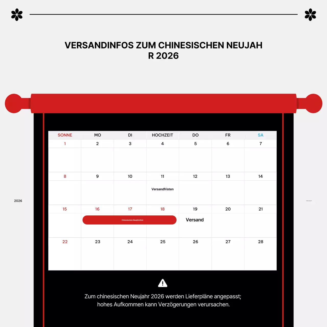 Red Simple Neujahrsaktion