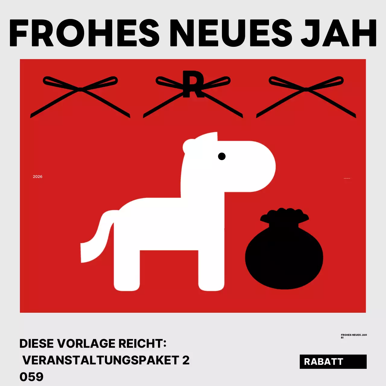 Red Simple Neujahrsaktion