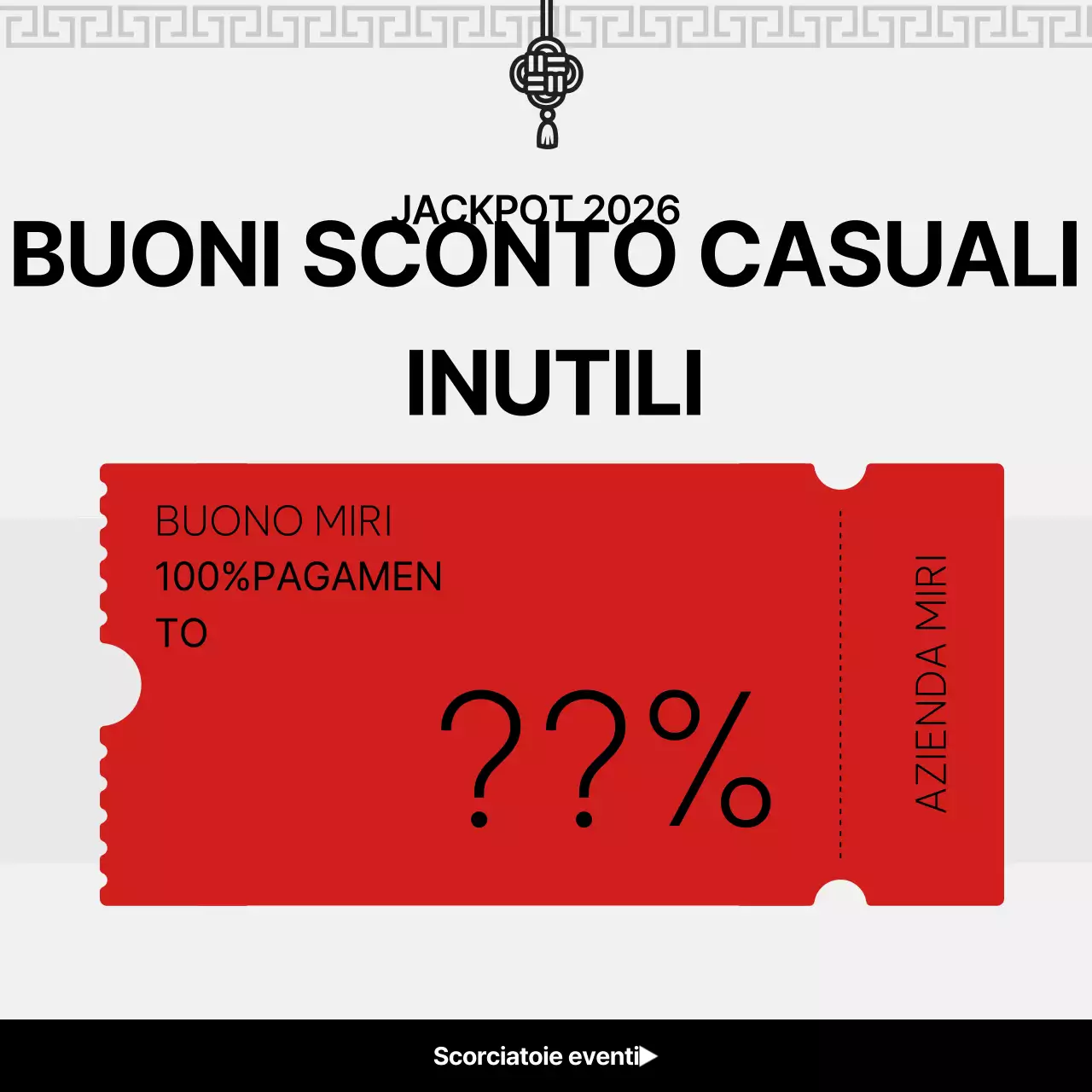 Promozione semplice e rossa per il nuovo anno