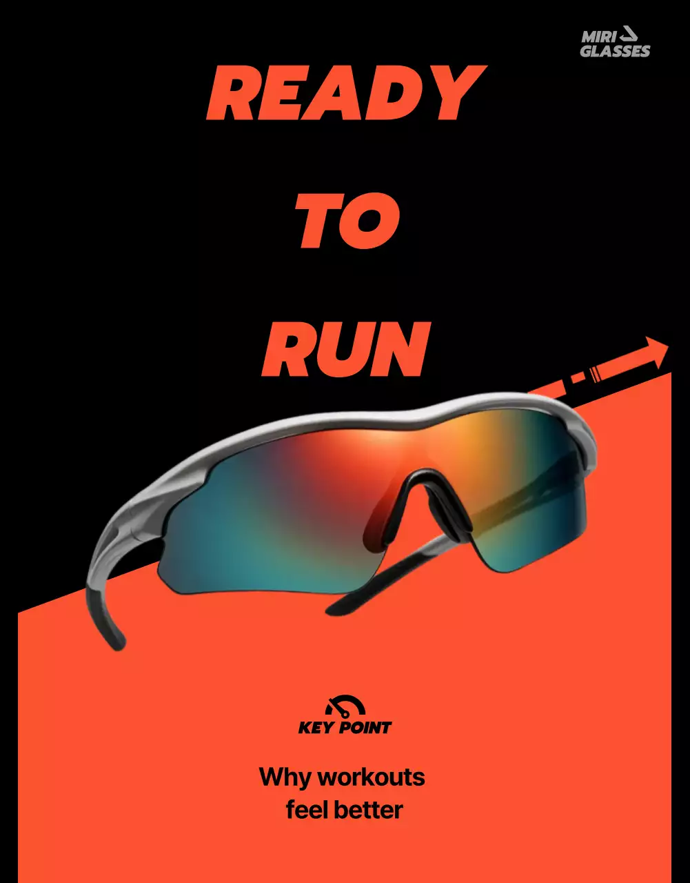 Quảng cáo thể thao hiện đại màu đen